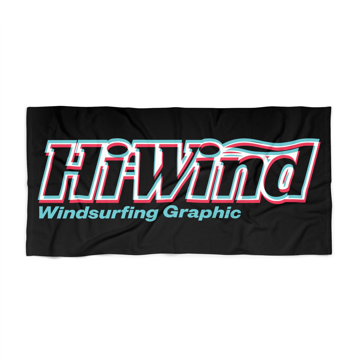 Hi-Wind Windsurfing Heritage Black Towel