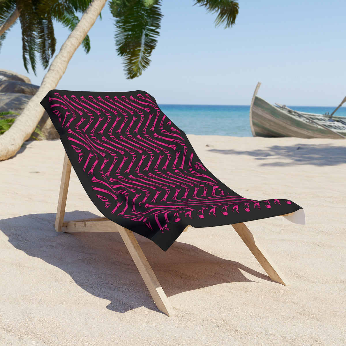 Bones Skate Heritage Black Towel