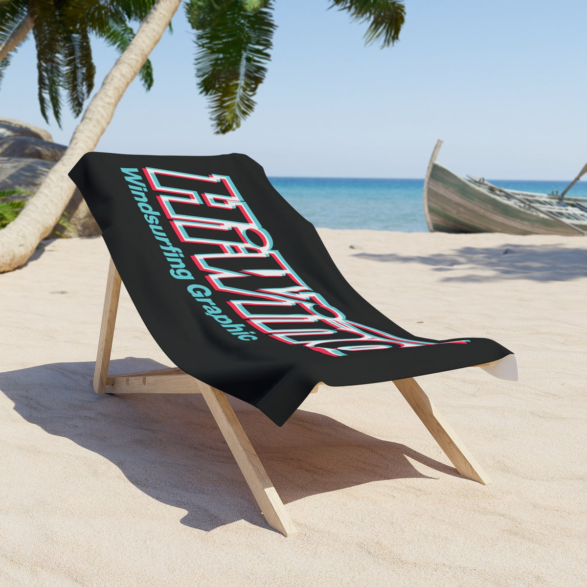 Hi-Wind Windsurfing Heritage Black Towel
