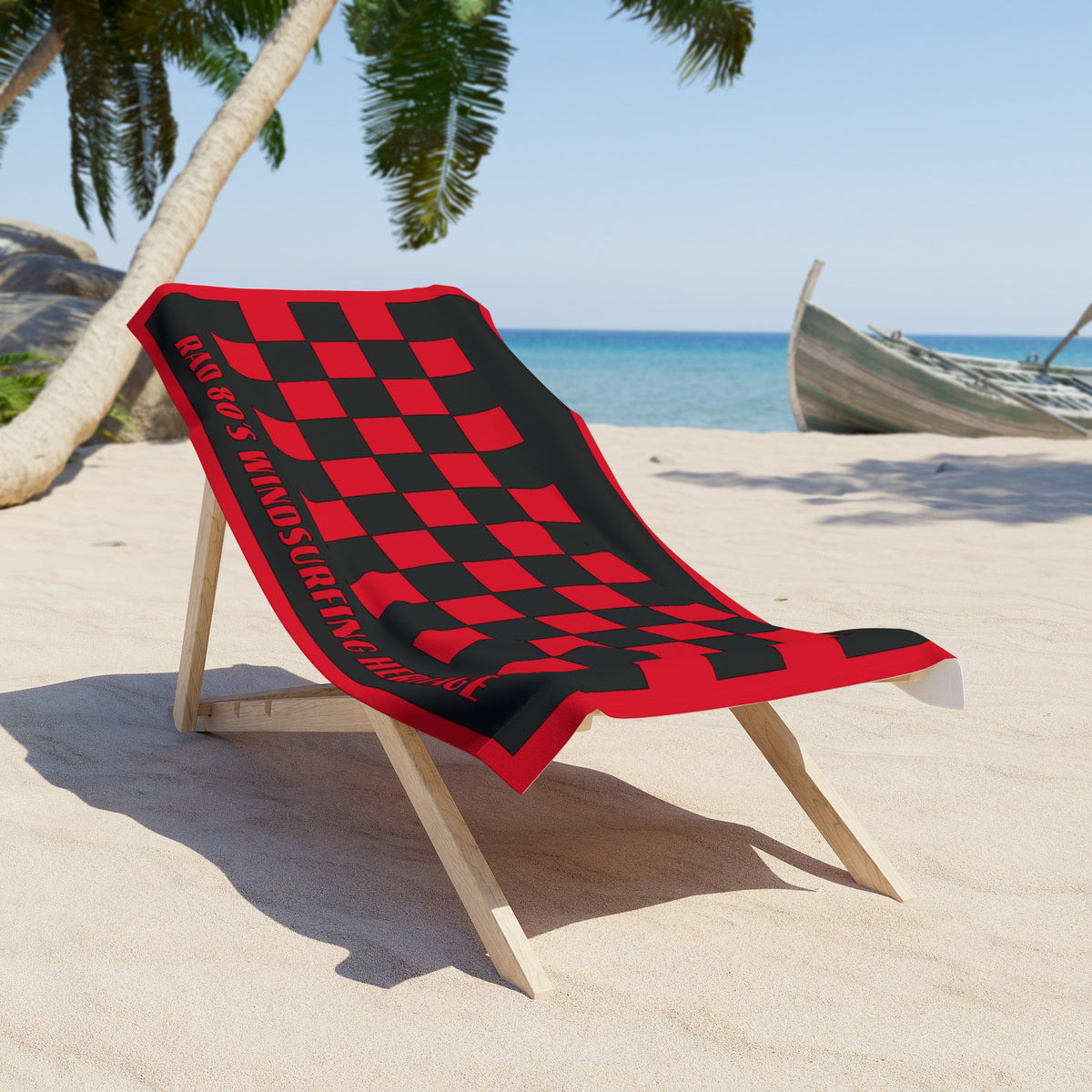 Rad80's Windsurfing Heritage Towel Checkered Red