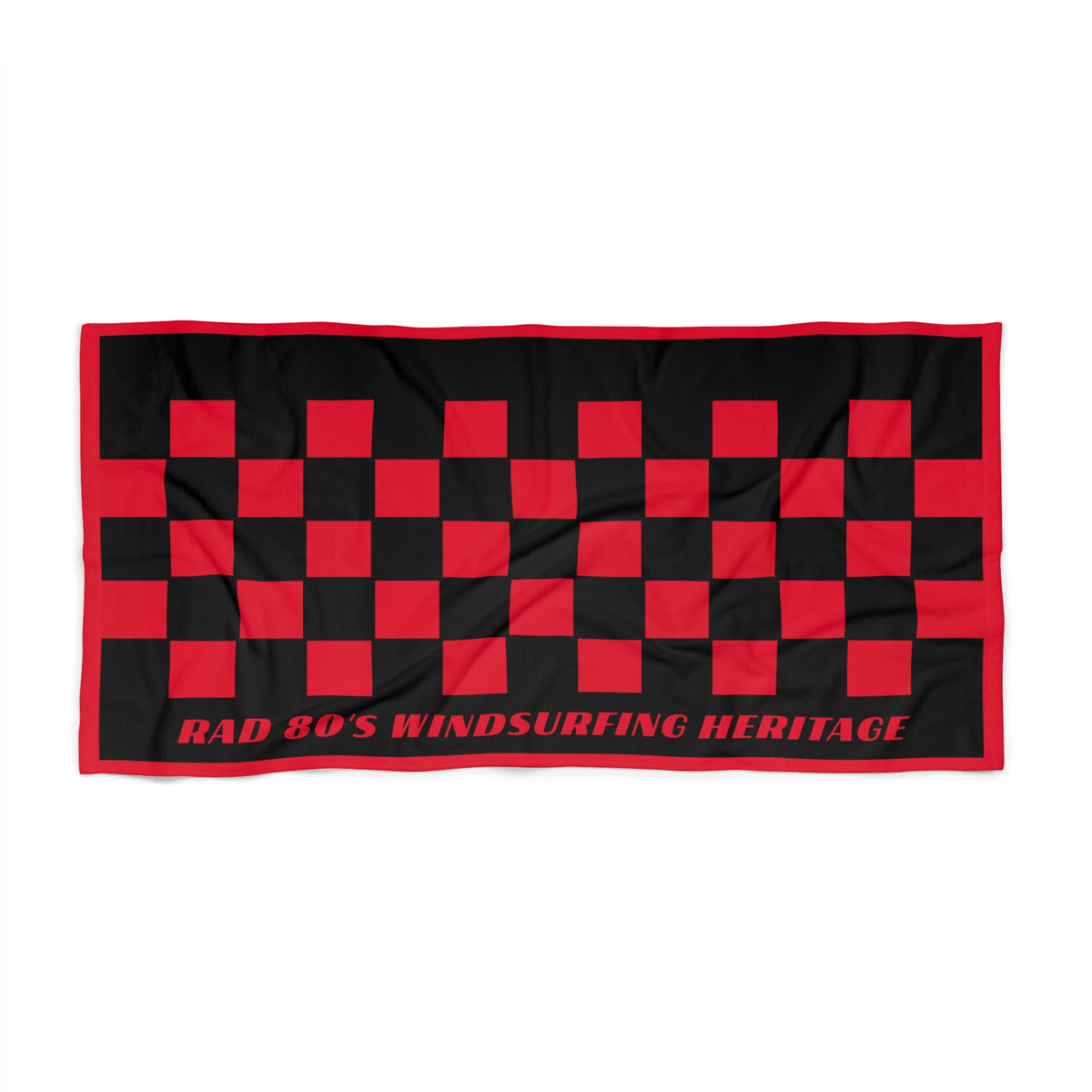 Rad80's Windsurfing Heritage Towel Checkered Red